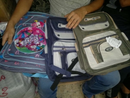 Thank you for your generous donation of students’ school bags!