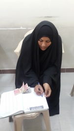 مركز مدينة الصدر:السيده رباب عبد الحسين تحصل على مساعده ماليه من عدد من المحسنات لتوفير ثمن العلاج واجور النقل 