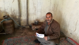 مركز ارشاد الكريعات: السيد مظفر الهداوي يتبرع للمريض (عباس جواد حبيب) 