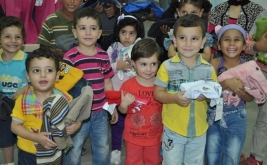 Joyous receipt of Food Baskets and EID Clothing