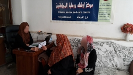 مركز ارشاد الكريعات: السيدة / امل عبد الشريف تتبرع للمريض/ سعدي سعدون