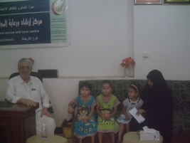 One well-wisher donates 400$ as financial aid for  needy families from the Al-Grayaat district.